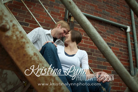 on location engagement session in Clarion Iowa