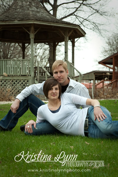 on location engagement session in Clarion Iowa
