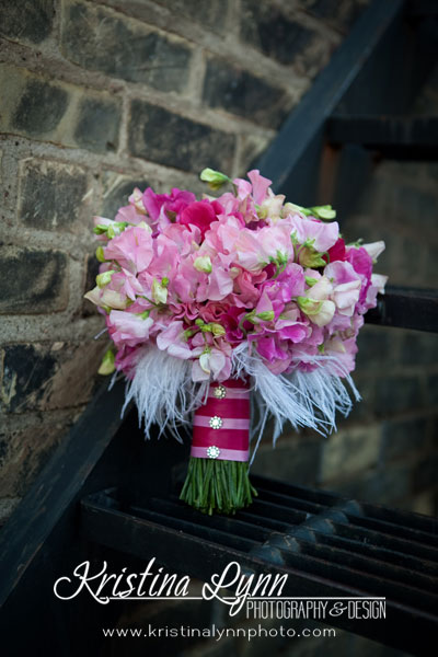 Wedding floral arrangement downtown Stillwater Studio Fleurette
