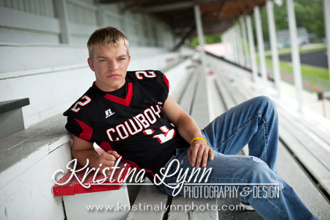 cghs football senior photo denver portrait photographer clarion iowa studio portraits