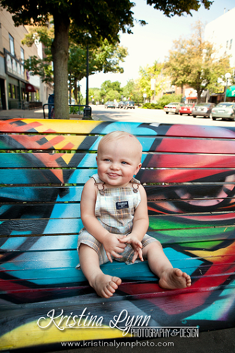 Denver Colorado based portrait photographer Kristina Lynn shares images from a 1 year old childrens session.