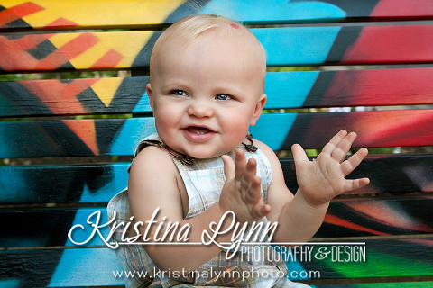 Denver Colorado based portrait photographer Kristina Lynn shares images from a 1 year old childrens session.