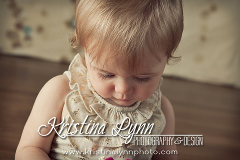 One year old child portrait session in studio by Kristina Lynn Photography & Design based in Denver, CO