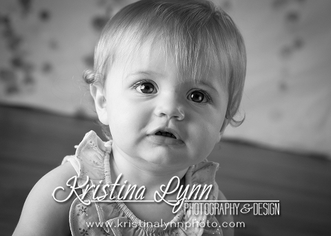 One year old child portrait session in studio by Kristina Lynn Photography & Design based in Denver, CO