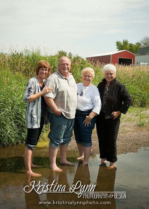 Outdoor family session on an Iowa farm by Kristina Lynn Photography & Design based out of Denver Colorado