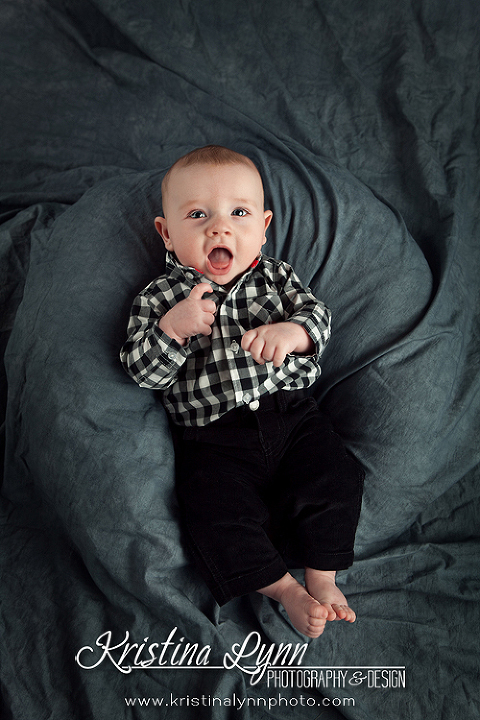 4 month old baby session by Denver based kids photographer Kristina Lynn Photography & Design