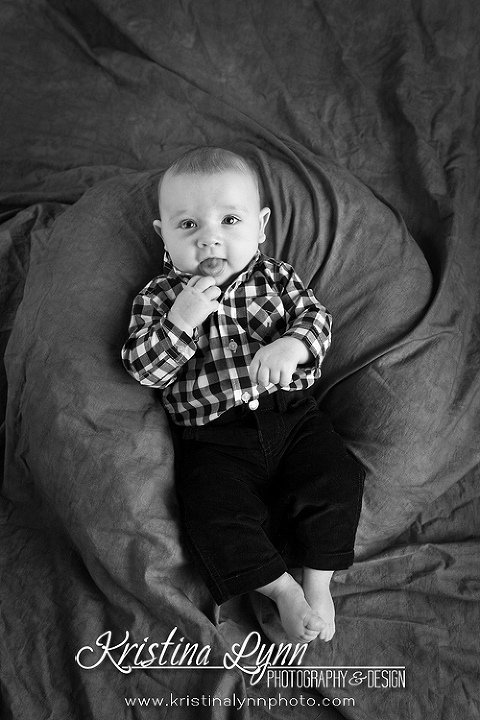 4 month old baby session by Denver based kids photographer Kristina Lynn Photography & Design