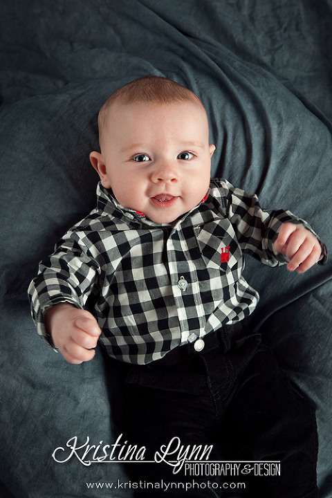 4 month old baby session by Denver based kids photographer Kristina Lynn Photography & Design