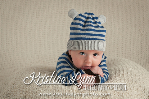 4 month old baby session by Denver based kids photographer Kristina Lynn Photography & Design
