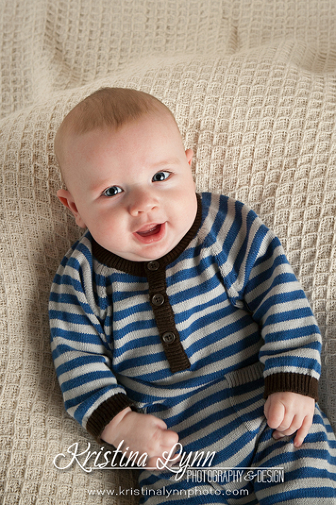 4 month old baby session by Denver based kids photographer Kristina Lynn Photography & Design