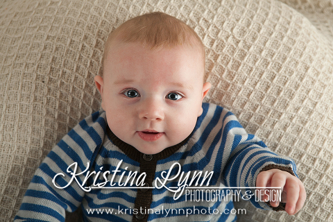 4 month old baby session by Denver based kids photographer Kristina Lynn Photography & Design