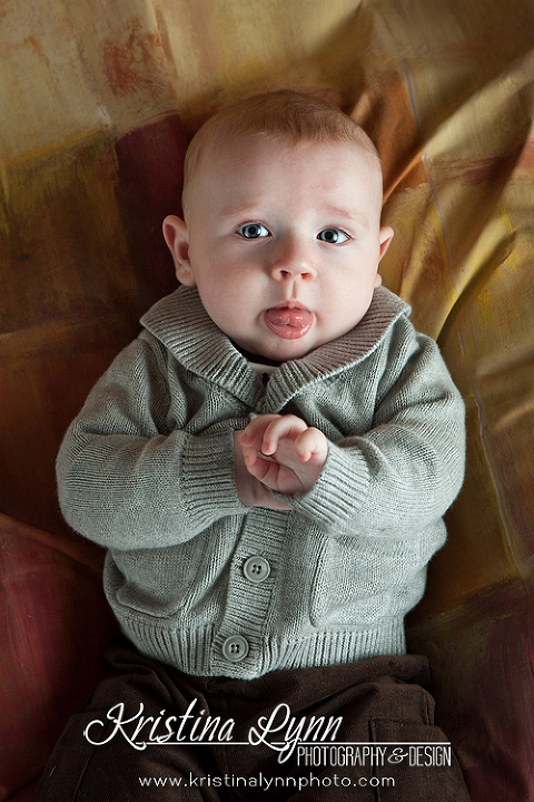 4 month old baby session by Denver based kids photographer Kristina Lynn Photography & Design