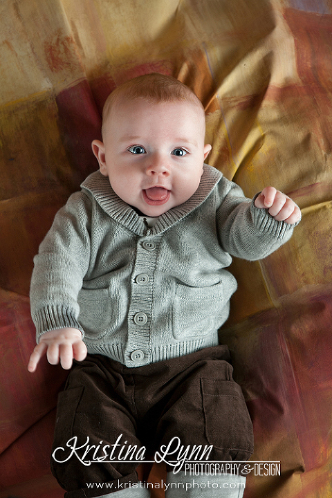 4 month old baby session by Denver based kids photographer Kristina Lynn Photography & Design