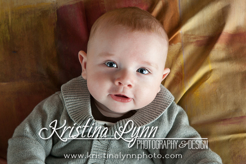 4 month old baby session by Denver based kids photographer Kristina Lynn Photography & Design