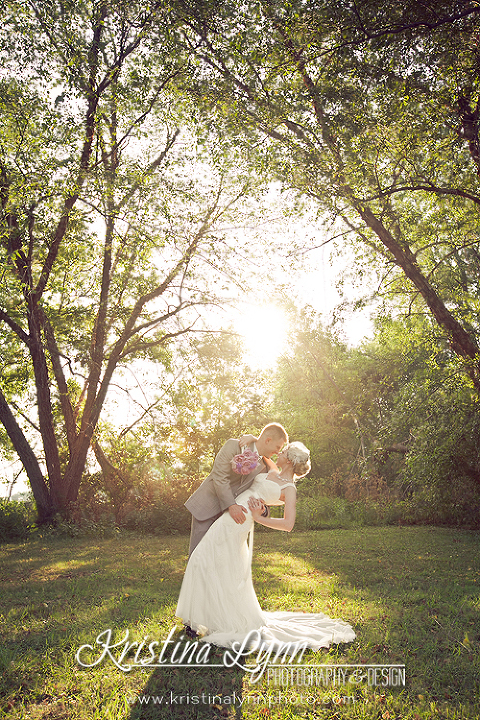 Denver wedding photographer Kristina Lynn Photography & Design travels to Iowa for this vintage inspired wedding.