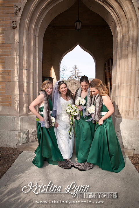 Denver wedding photographer Kristina Lynn Photography & Design photographs a beautiful wedding at the Iowa State University campus.