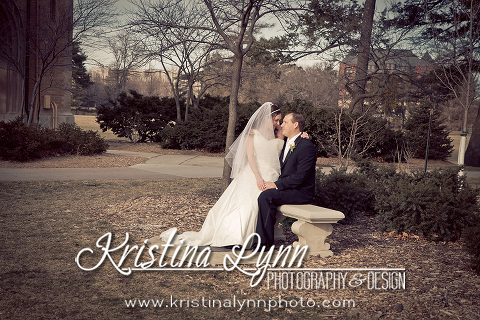 Denver wedding photographer Kristina Lynn Photography & Design photographs a beautiful wedding at the Iowa State University campus.