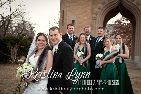Denver wedding photographer Kristina Lynn Photography & Design photographs a beautiful wedding at the Iowa State University campus.