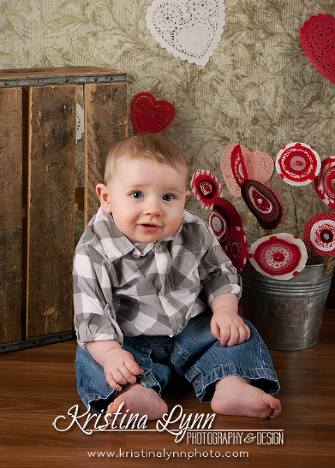 Valentine's Kids Portrait Session by Denver Photographer Kristina Lynn Photography & Design