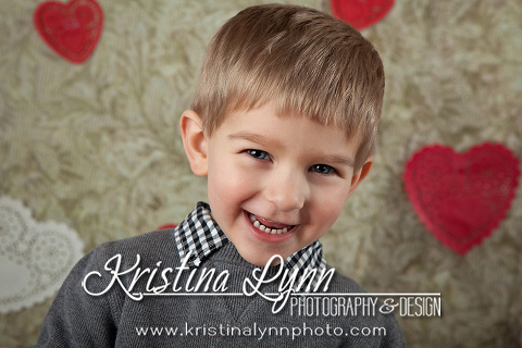 Valentine's Kids Portrait Session by Denver Photographer Kristina Lynn Photography & Design