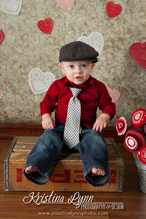 Valentine's Kids Portrait Session by Denver Photographer Kristina Lynn Photography & Design