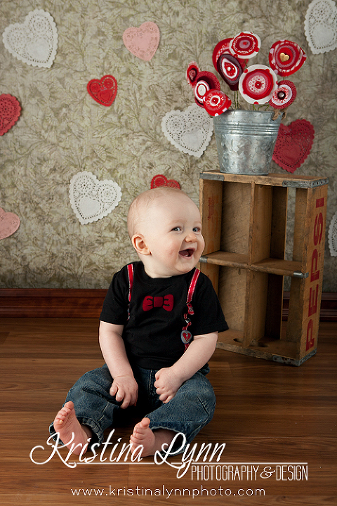 Valentine's Kids Portrait Session by Denver Photographer Kristina Lynn Photography & Design