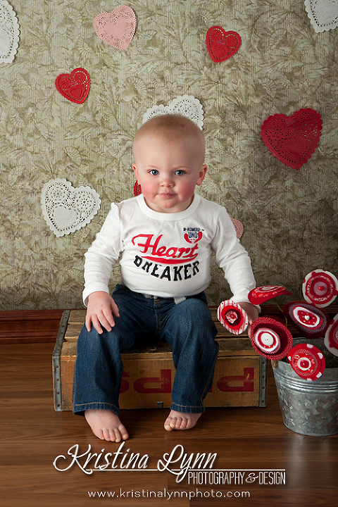 Valentine's Kids Portrait Session by Denver Photographer Kristina Lynn Photography & Design