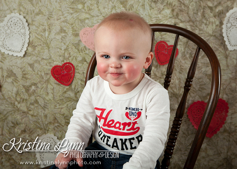 Valentine's Kids Portrait Session by Denver Photographer Kristina Lynn Photography & Design