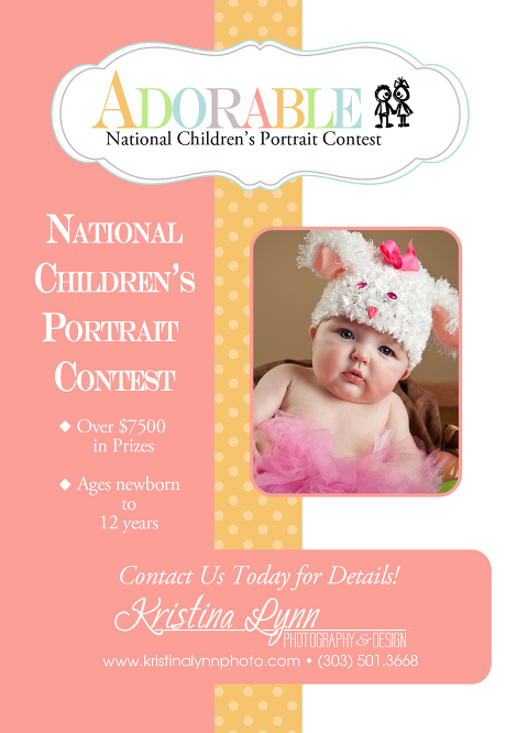 ADORABLE kids photo contest being held by Denver photographer Kristina Lynn Photography & Design
