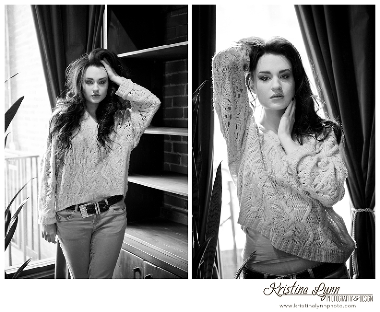 Model photo session by Denver Photographer Kristina Lynn Photography & Design