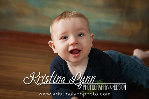 8 month old kids photo session by Denver photographer Kristina Lynn Photography & Design