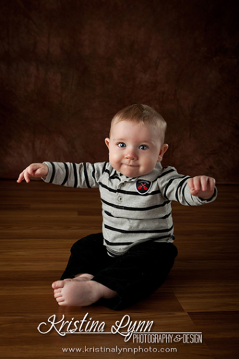 8 month old kids photo session by Denver photographer Kristina Lynn Photography & Design