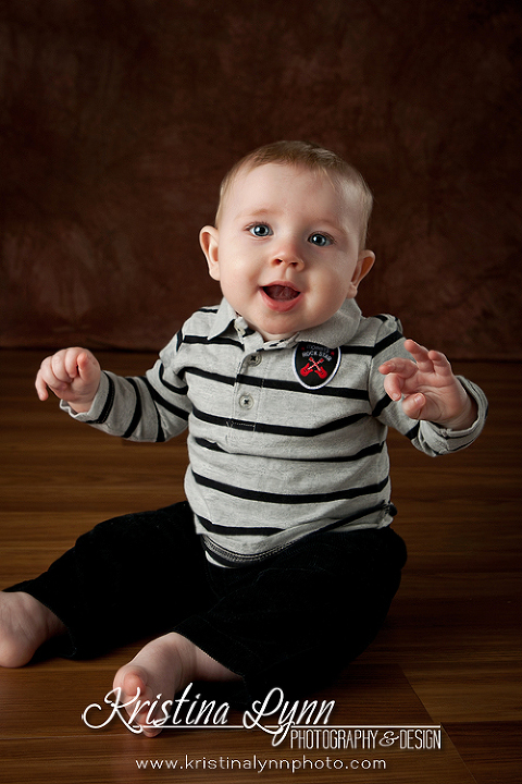 8 month old kids photo session by Denver photographer Kristina Lynn Photography & Design