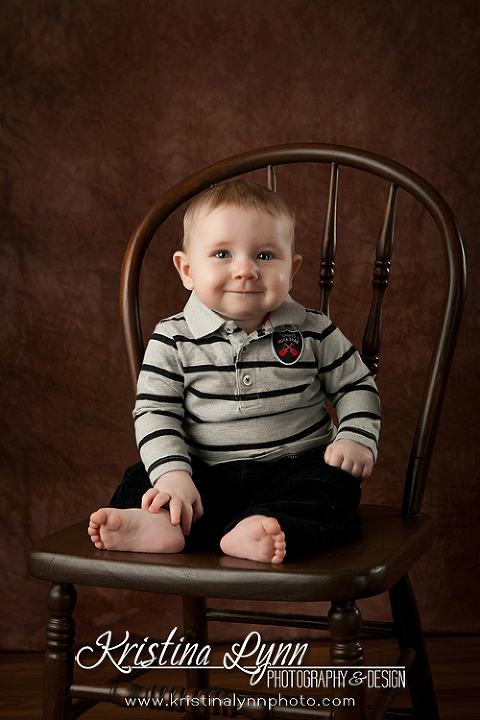 8 month old kids photo session by Denver photographer Kristina Lynn Photography & Design