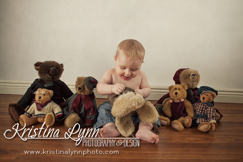 8 month old kids photo session by Denver photographer Kristina Lynn Photography & Design