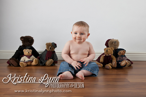 8 month old kids photo session by Denver photographer Kristina Lynn Photography & Design