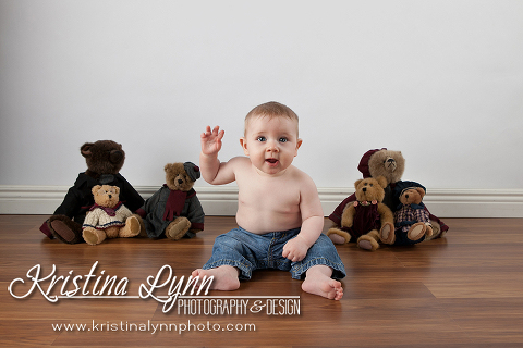 8 month old kids photo session by Denver photographer Kristina Lynn Photography & Design