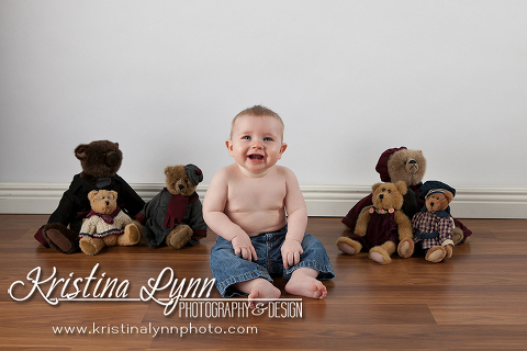 8 month old kids photo session by Denver photographer Kristina Lynn Photography & Design
