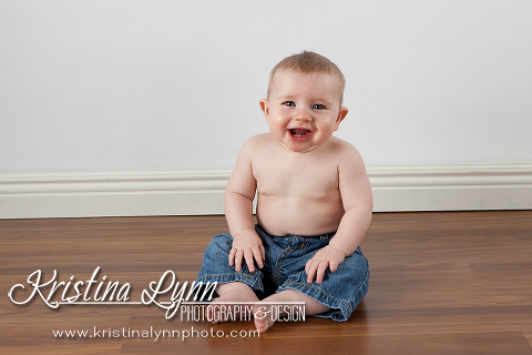 8 month old kids photo session by Denver photographer Kristina Lynn Photography & Design