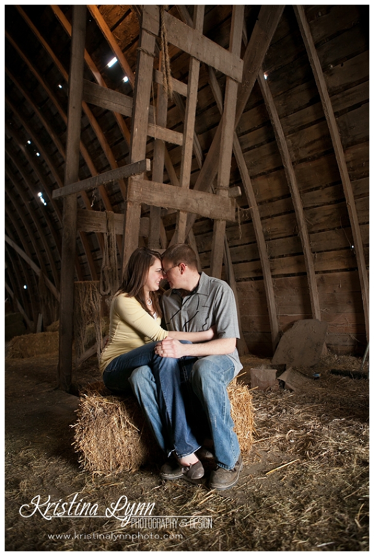 Farm wedding engagement session by Denver Photographer Kristina Lynn Photography & Design