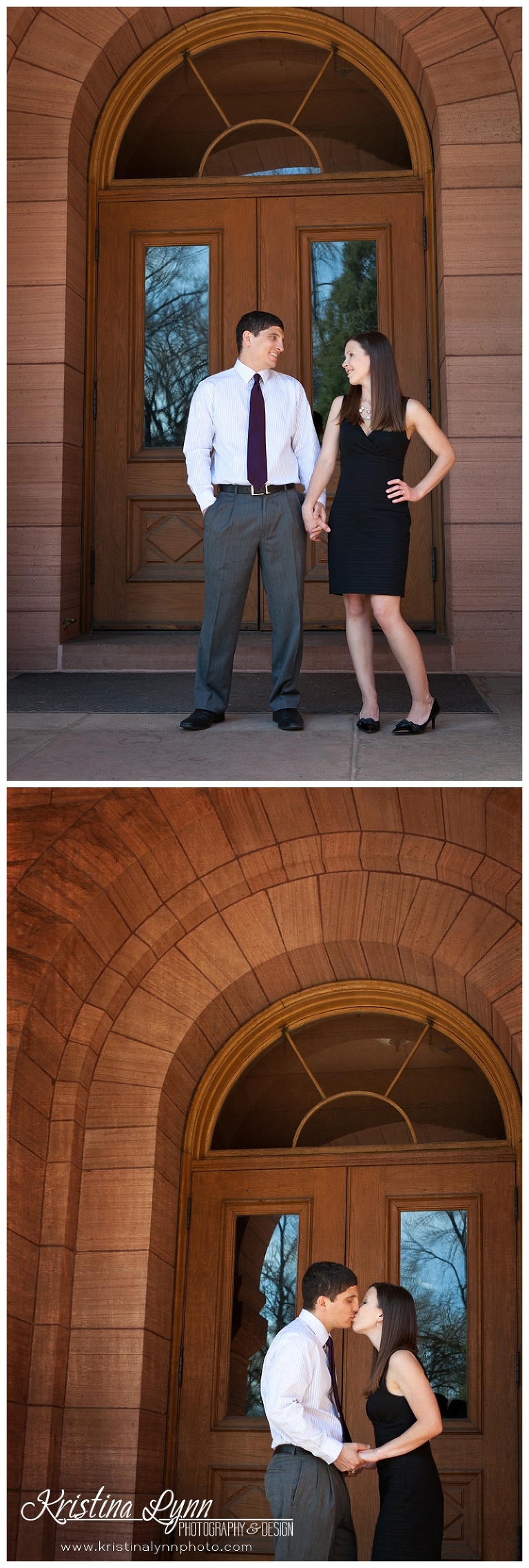 A Colorado Springs wedding engagement photo session by Denver photographer Kristina Lynn Photography & Design.