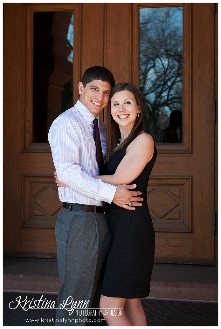 A Colorado Springs wedding engagement photo session by Denver photographer Kristina Lynn Photography & Design.