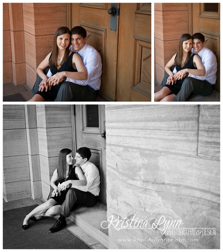 A Colorado Springs wedding engagement photo session by Denver photographer Kristina Lynn Photography & Design.