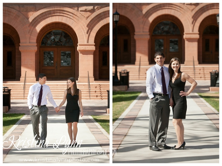 A Colorado Springs wedding engagement photo session by Denver photographer Kristina Lynn Photography & Design.