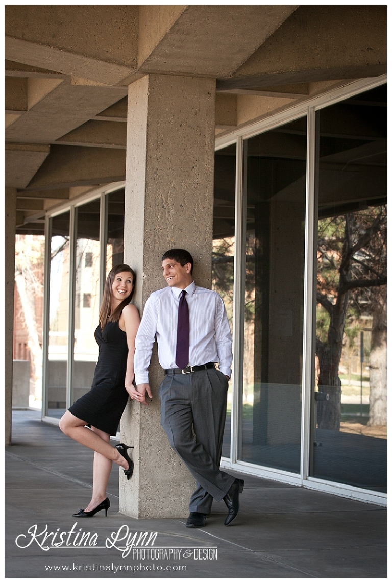 A Colorado Springs wedding engagement photo session by Denver photographer Kristina Lynn Photography & Design.