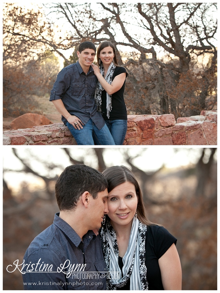 A Colorado Springs wedding engagement photo session by Denver photographer Kristina Lynn Photography & Design.