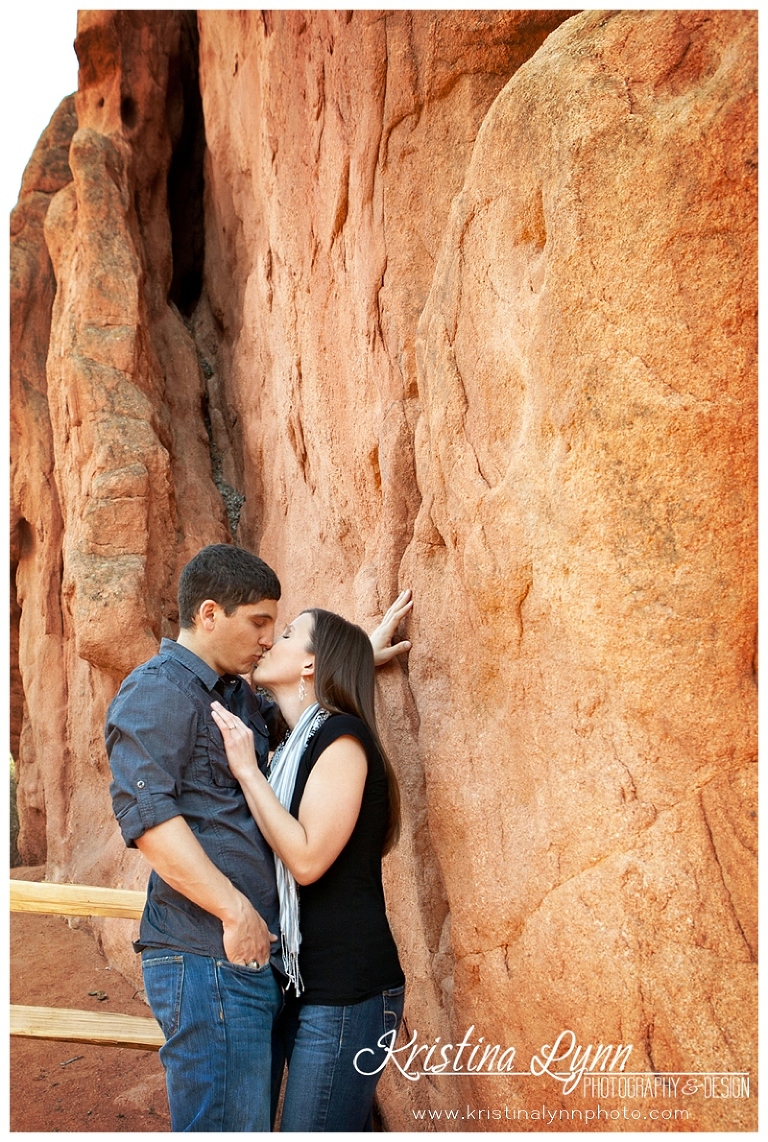 A Colorado Springs wedding engagement photo session by Denver photographer Kristina Lynn Photography & Design.