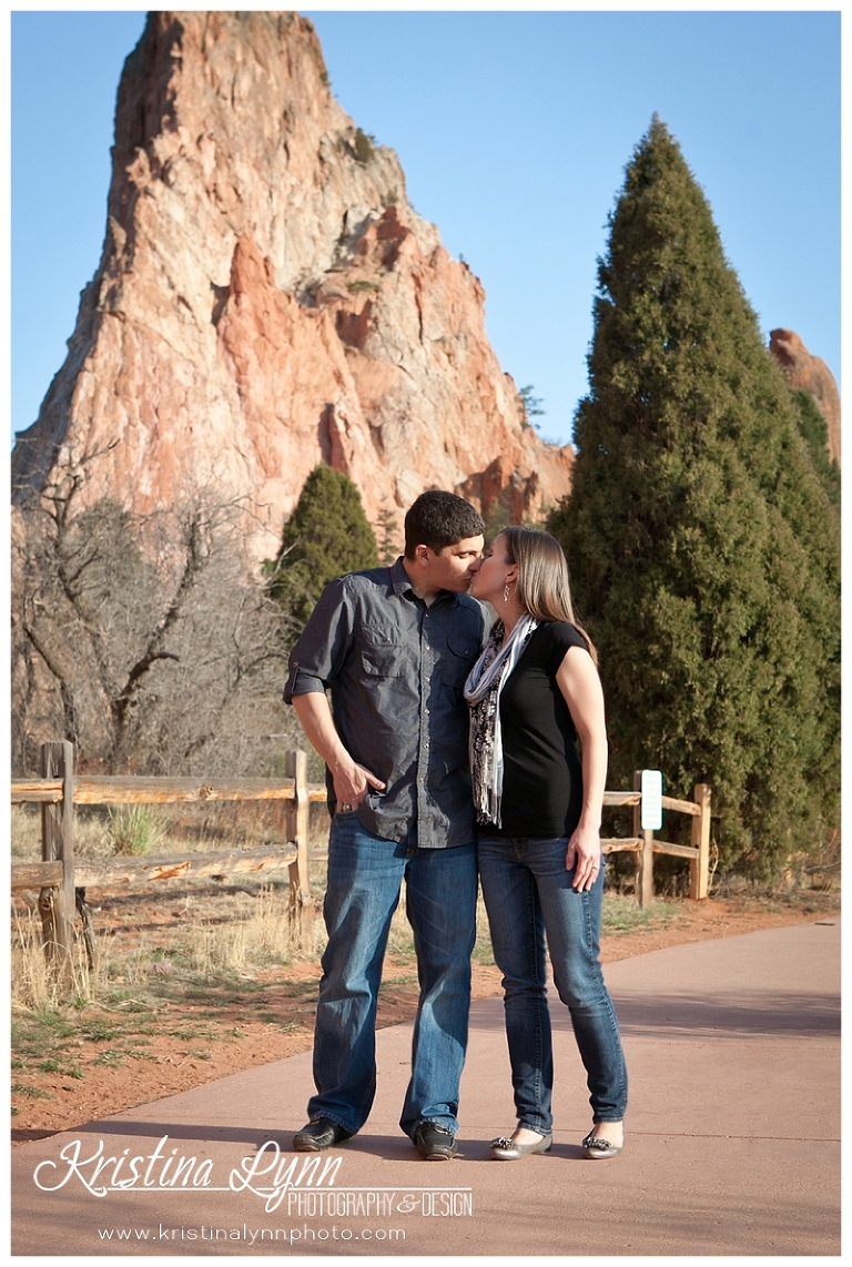 A Colorado Springs wedding engagement photo session by Denver photographer Kristina Lynn Photography & Design.