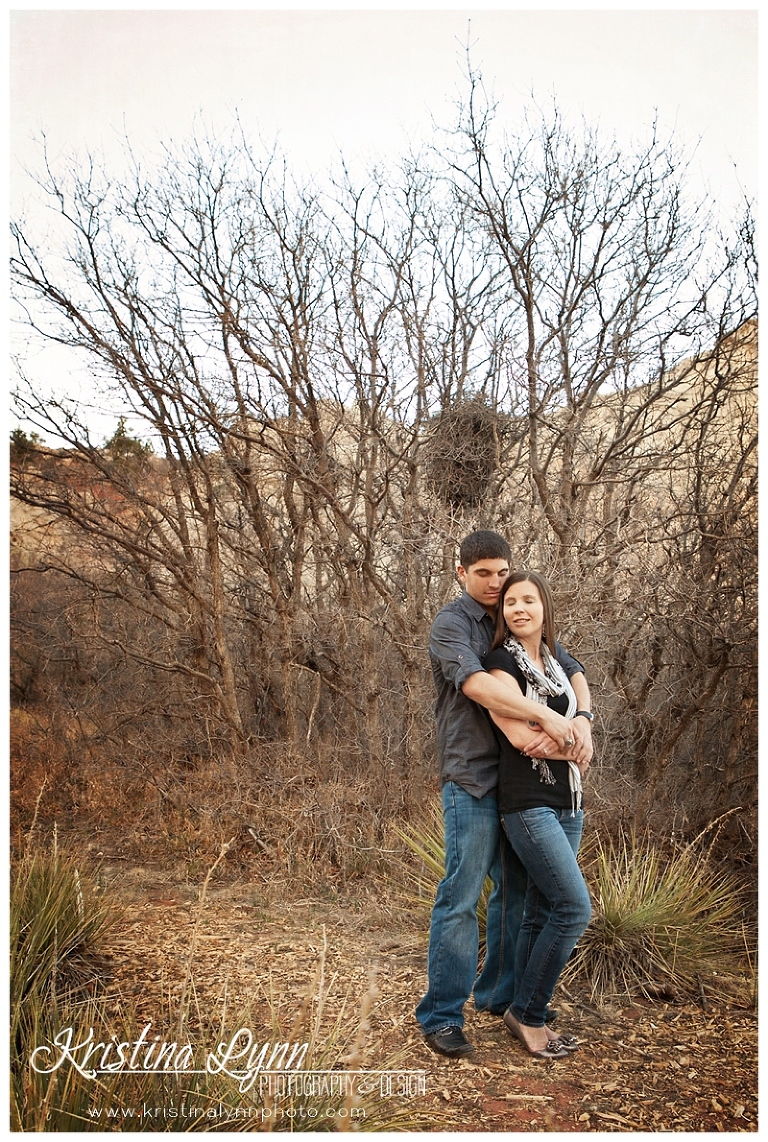 A Colorado Springs wedding engagement photo session by Denver photographer Kristina Lynn Photography & Design.