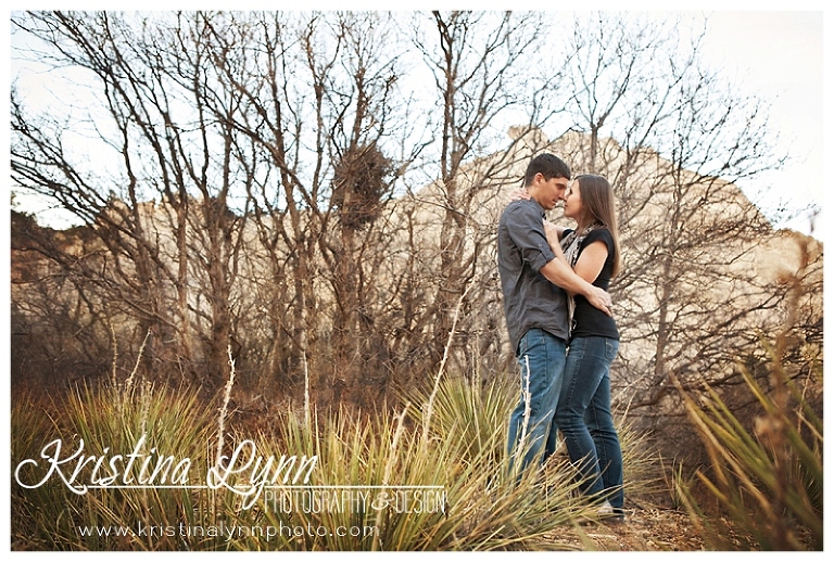 A Colorado Springs wedding engagement photo session by Denver photographer Kristina Lynn Photography & Design.